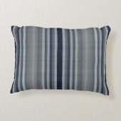 ネイビーグレイストライプ アクセントクッション (裏面)