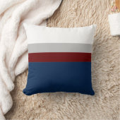 ネイビーグレイBurgundyカラーブロック装飾用クッション クッション (ブランケット)