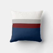 ネイビーグレイBurgundyカラーブロック装飾用クッション クッション (裏面)