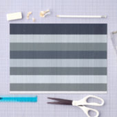 ネイビーグレーストライプ装飾用クッション  薄葉紙 (クラフト)