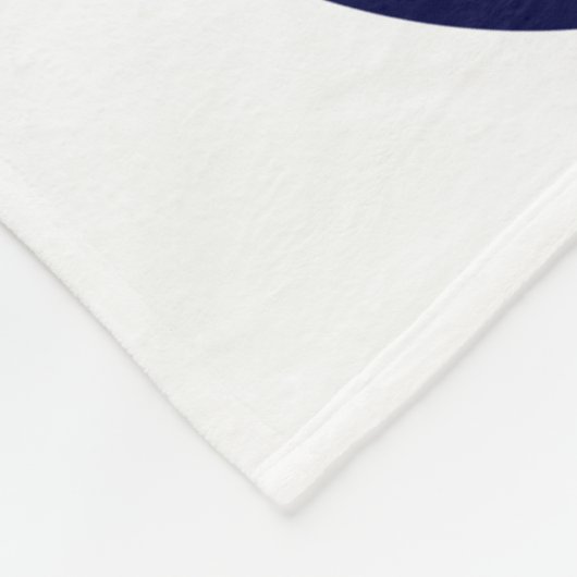 ネイビーグレーバレーボール女の子スポーツルームデカール フリースブランケット (角)