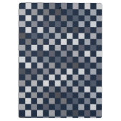 ネイビーグレーブルーチェック クリップボード (裏面)