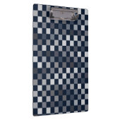 ネイビーグレーブルーチェック クリップボード (右)