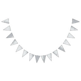 ネイビーグレー バンティングフラッグ