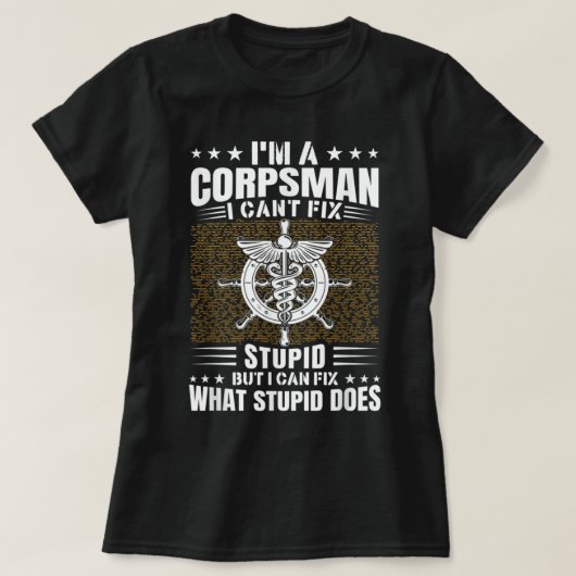 ネイビーコルプスマン退役軍人退役軍人デイUSネイビーコルプスマ Tシャツ (デザイン正面)