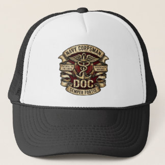 ネイビーコーシマン DOC トラッカーズハット キャップ