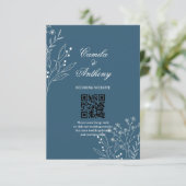 ネイビーコーナーフローラボホ結婚ズ エンクロージャーカード (スタンド正面)