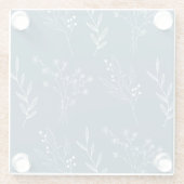 ネイビーコーナーフローラボホ結婚ズ ガラスコースター (裏面)