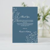 ネイビーコーナーフローラボホ結婚ズ サンキューカード (スタンド正面)