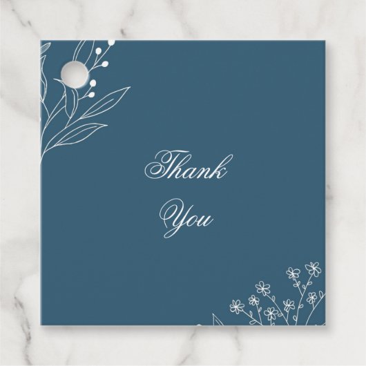 ネイビーコーナーフローラボホ結婚ズ フェイバータグ (正面)