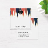 ネイビーコーラルトライアングルジオロゴネックレスディスプレイカード (デスク)