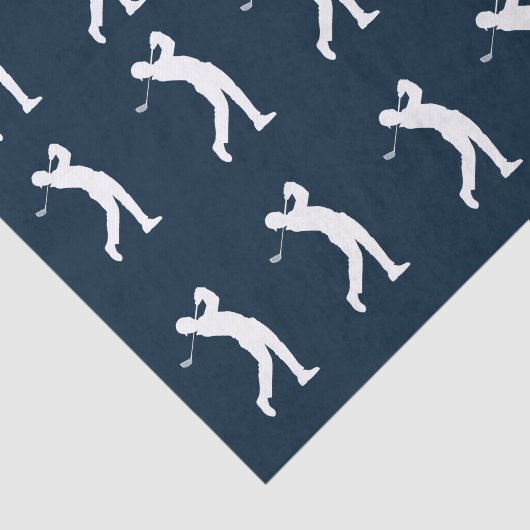 ネイビーゴルファーのシルエット 薄葉紙 (詳細)