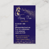 ネイビーゴールデンアフターケアの指示スプレーなめし 名刺 (正面)