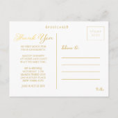 ネイビーゴールド　愛と感謝を込めて ベイビーポストカード 案内ポストカード (裏面)