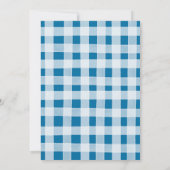 ネイビーサッカーゲームタイムキッドの誕生日招待状 招待状 (裏面)