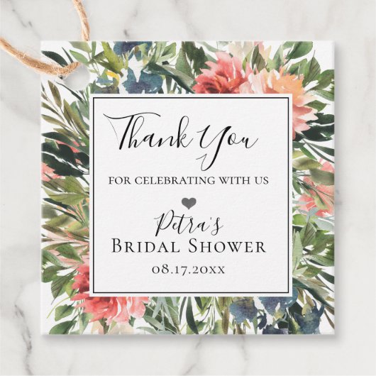 ネイビーサンゴ植物体フローラ枠 フェイバータグ (正面)