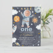 ネイビーサン最初ののまわりに旅の日の最初の誕生日 招待状 (スタンド正面)