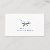 ネイビーサーフアクアリウムクジラ 名刺 (正面)