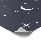 ネイビーシアルサン1stバースデーウェルカムサイン ポスター (角)