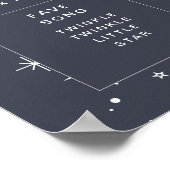 ネイビーシアルサン1stバースデーマイルストーンポスター ポスター (角)