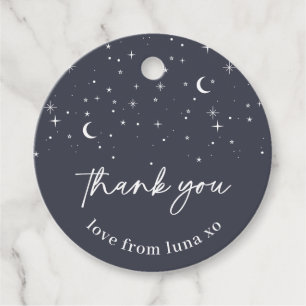 ネイビーシアルラウンドサンキューラベル フェイバータグ