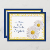 ネイビーシャスタデイジーレシピカードが花嫁になる ポストカード (正面/裏面)