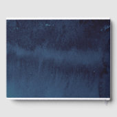 ネイビーシャルボード結婚フローラのゲストブック ゲストブック (裏面)