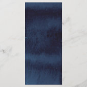 ネイビーシャルボード結婚フローラのメニューカード メニュー (裏面)