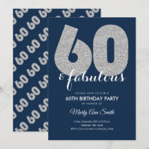 ネイビーシルバーグリッター60と素晴らしい誕生日パーティー