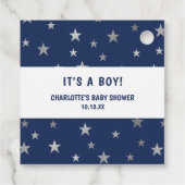 ネイビーシルバースターズ感謝していユーメッセージカード フェイバータグ (裏面)