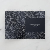 ネイビーシルバーパインホリーベリー写真 シーズンカード (内部)