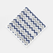 ネイビーシルバーベビーシャワーデコール スタンダードランチョンナプキン (角)