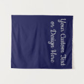 ネイビーシルバー カスタムサイン オーダーメイド ブライズシャワー タペストリー (正面(横))