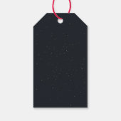 ネイビーシンプルクリスマスツリーギフトラベル ギフトタグ (裏面)