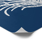 ネイビーシーコーラル#8海岸装飾壁アート ポスター (角)