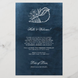 ネイビーシーシェルビーチ結婚式ウェルカム旅程