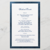 ネイビーシーシェルビーチ結婚式ウェルカム旅程 (裏面)