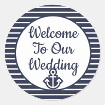 ネイビーシーズカーはステッカー結婚へようこそ