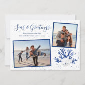 ネイビーシーズ&グリーティングビーチクリスマス2写真 シーズンカード (正面)