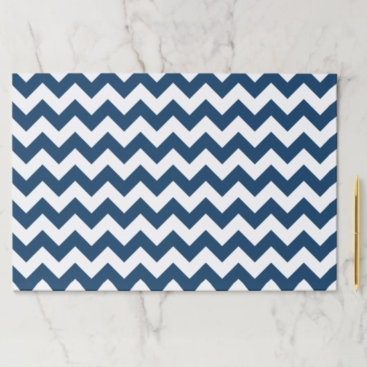 ネイビージャグザグザグネイ、ネイビージャブロン、幾何学模様 ペーパーパッド (インサイチュ)