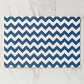 ネイビージャグザグザグネイ、ネイビージャブロン、幾何学模様 ペーパーパッド (正面)