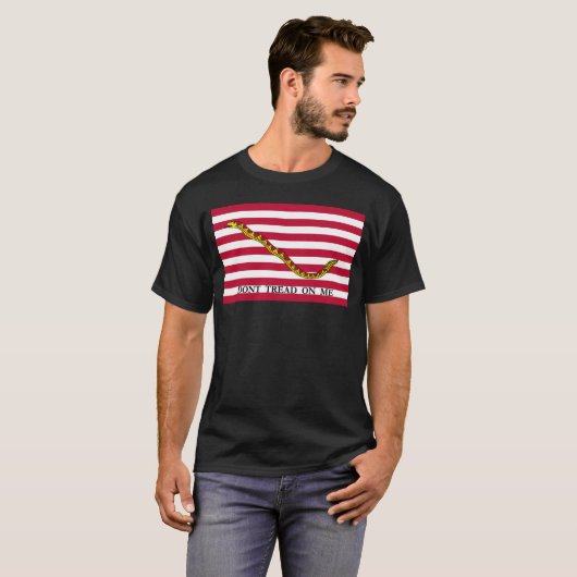 ネイビージャック国旗 – 踏み付けない Tシャツ (正面フル)