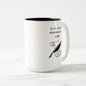 ネイビージャーナリストTwo-Tone Mug, 15 oz ツートーンマグカップ (正面右)