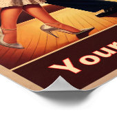 ネイビースイングダンスナイトディライト ポスター (角)