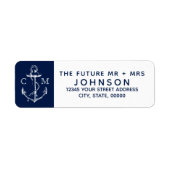 ネイビースケ航海のッチホワイトいかりモノグラム | ラベル (正面)