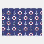 ネイビースタイルあなたのギフトのための美しい紙 ラッピングペーパーシート (正面2)