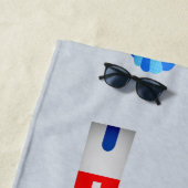 ネイビースタイルのビーチ日 ビーチタオル (インサイチュ)