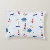 ネイビースタイルアクセント枕 アクセントクッション (裏面)