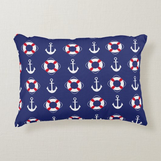 ネイビースタイル アクセントクッション (正面)