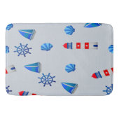 ネイビースタイル バスマット (正面)